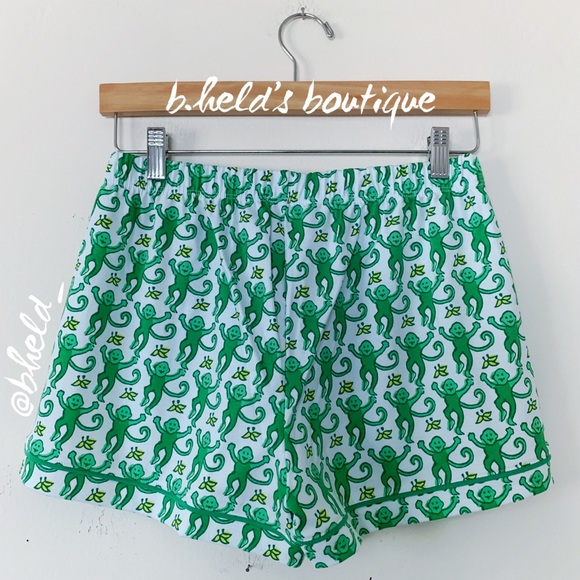 Roller Rabbit Monkey Polo Pajamas in Emerald Monkey Green Size XS Brand New NWT - Picture 13 of 16